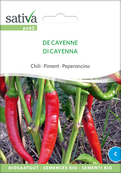 Chili - De Cayenne (demeter-Biosaatgut)