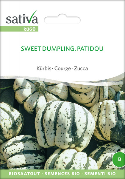 Kürbis PATIDOU (Sweet Dumpling) Biosaatgut (demeter)