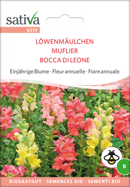 Löwenmäulchen, bunt (Bio-Saatgut)