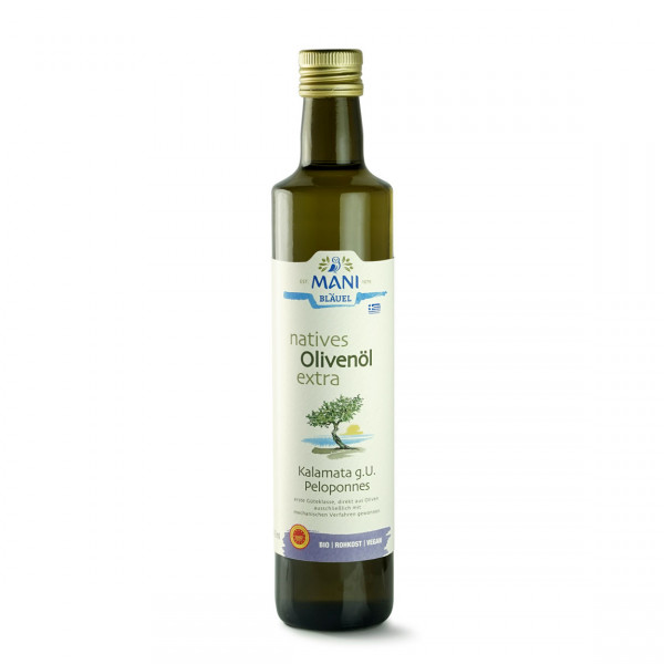 MANI - Kalamata g.U. - Koroneiki Olivenöl (bio) 500 ml, Peloponnes