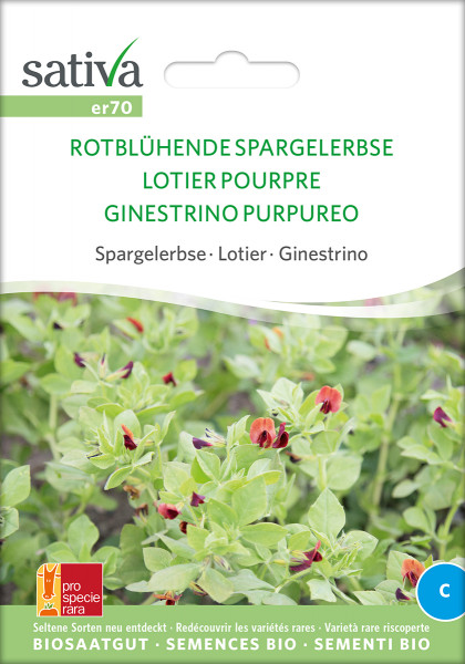 SPARGELERBSE rotblühend (demeter-Biosaatgut /PSR)