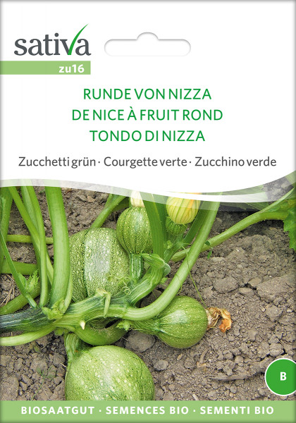 Zuchini RUNDE VON NIZZA (Bio-Saatgut)