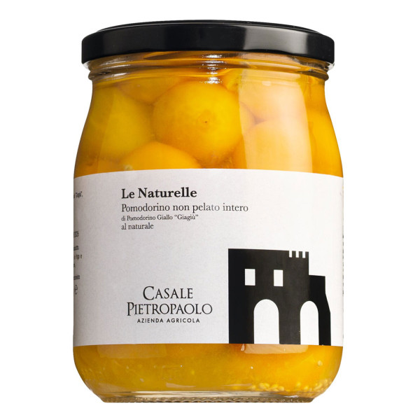 Gelbe Kirschtomaten Giagiu, in eigenem Saft, vom Vesuv