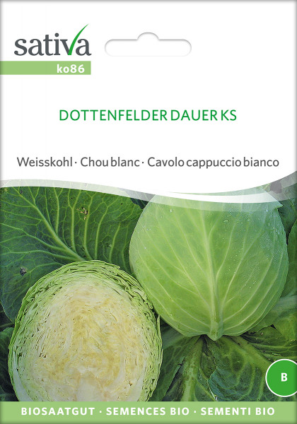 Weisskohl 'DOTTENFELDER DAUER' (demeter Biosaagut)