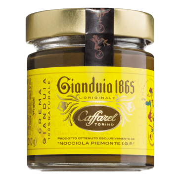 Crema Gianduia aus 40% piemonteser Haselnüssen I.G.P.