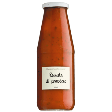 passierte Tomaten mit Basilikum, Passata di Pomodoro