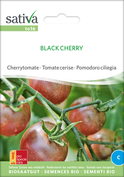 Cherrytomate BLACK CHERRY (demeter-Biosaatgut)