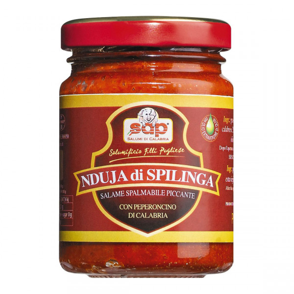 Nduja di Spilinga, pikante, streichfähige Salami aus Kalabrien, 90g