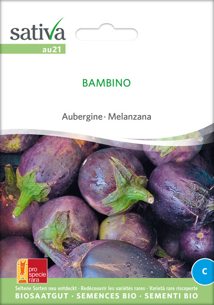 Aubergine BAMBINO (Saatgut demeter/PSR)