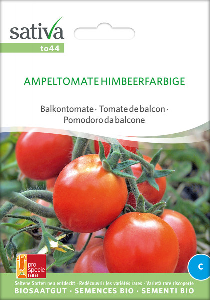 Ampeltomate HIMBEERFARBIGE (demeter-Biosaatgut psr)