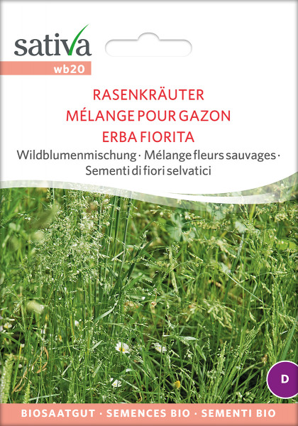 Wildblumenmischung, RASENKRÄUTER (Biosaatgut)