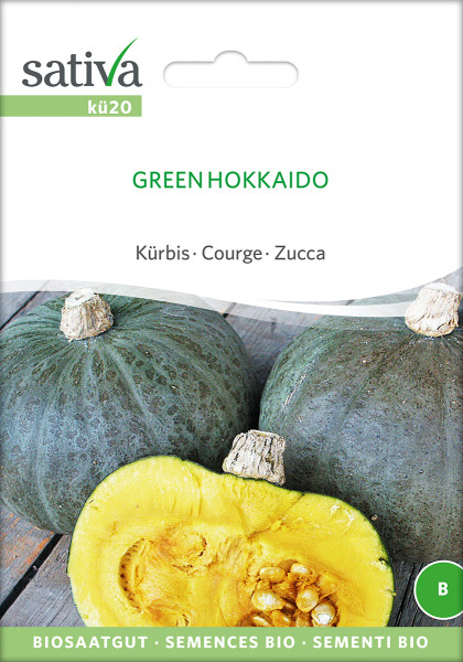 Kürbis 'GREEN HOKKAIDO' (Saatgut - demeter)