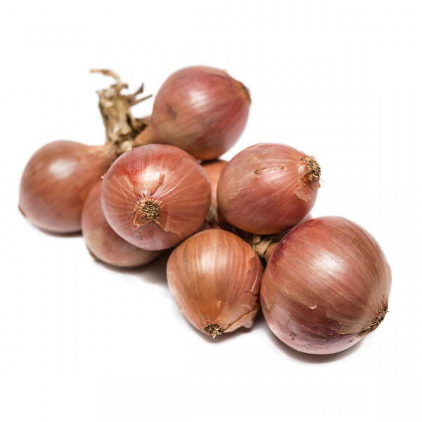 Rosa Zwiebeln aus der Bretagne am Zopf (1kg)