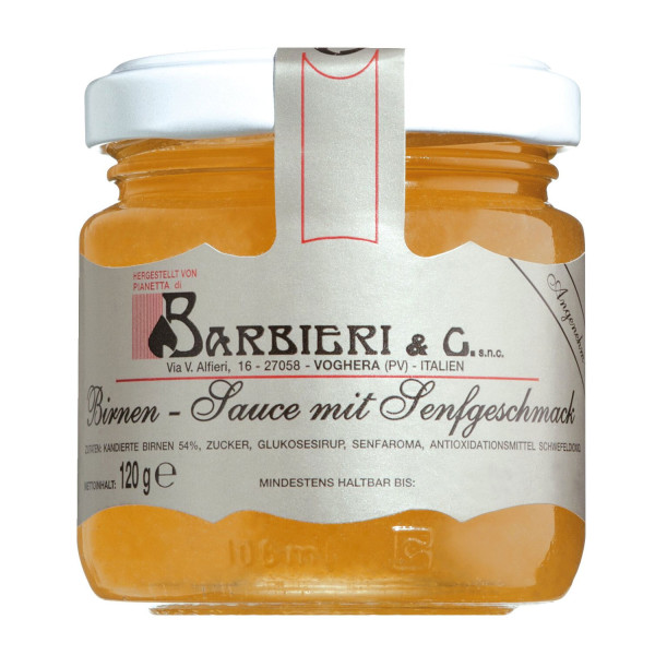 Birnensenf-Sauce, pikant-süß, Lombardei