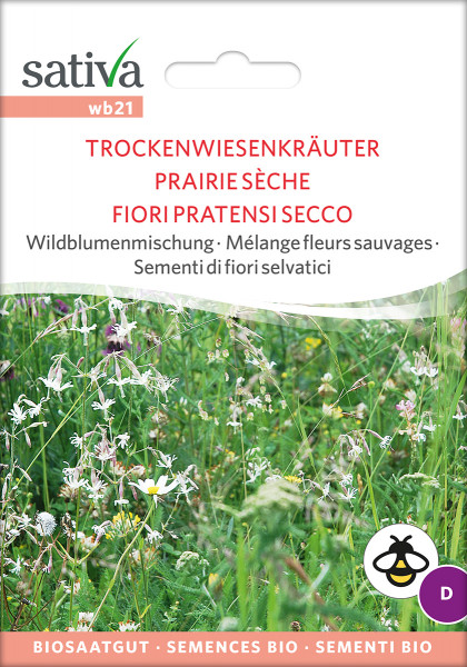 Wildblumenmischung für trockene & sonnige Standorte (Biosaatgut)