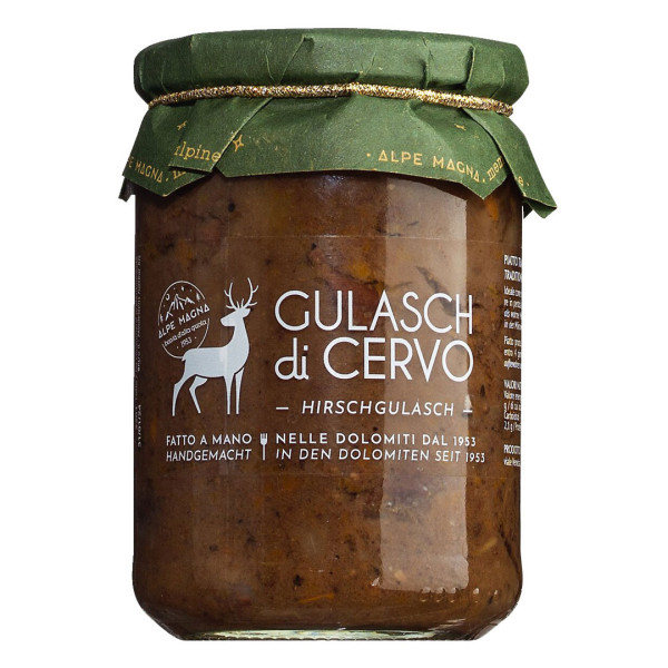 Hirsch-Gulasch aus den Dolomiten