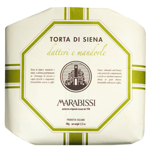 Marabissi - torta - di- siena - datteri e mandorle